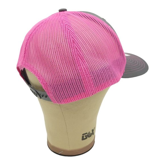 United Rentals Gray Pink Mesh Snapback Cap Trucker Baseball Hat Richardson NEW - Picture 11 of 12
